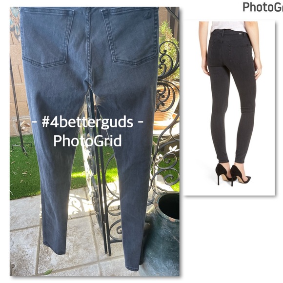 DL1961 Jessica Alba JAxDL No. 1 Trimtone Skinny High Rise Jeans in Battle 27 - Picture 3 of 16